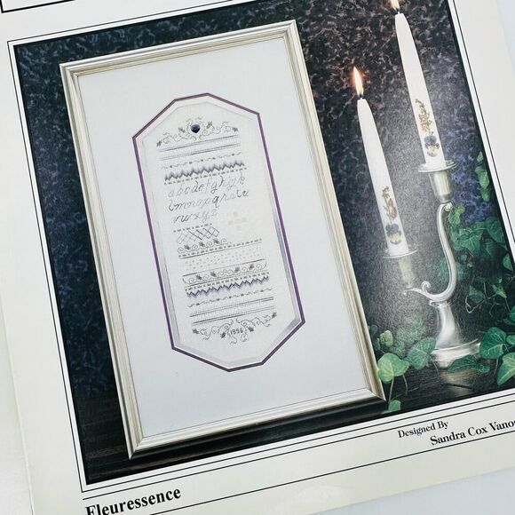 The Sweetheart Tree Cross Stitch Charts GRAPE Arbor Sampler Fleuressence Violets - Picture 4 of 9